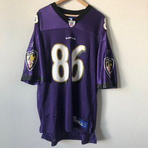 Vintage Reebok NFL Equipment Baltimore Ravens Todd Heap #86 Jersey